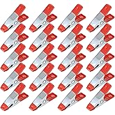 20 Pcs 2" inch Metal Spring Clamps, Heavy Duty Spring Metal Clips Clamps, Tent Clips with Rubber Tips for Woodworking Camping Home Improvement Photography Projects
