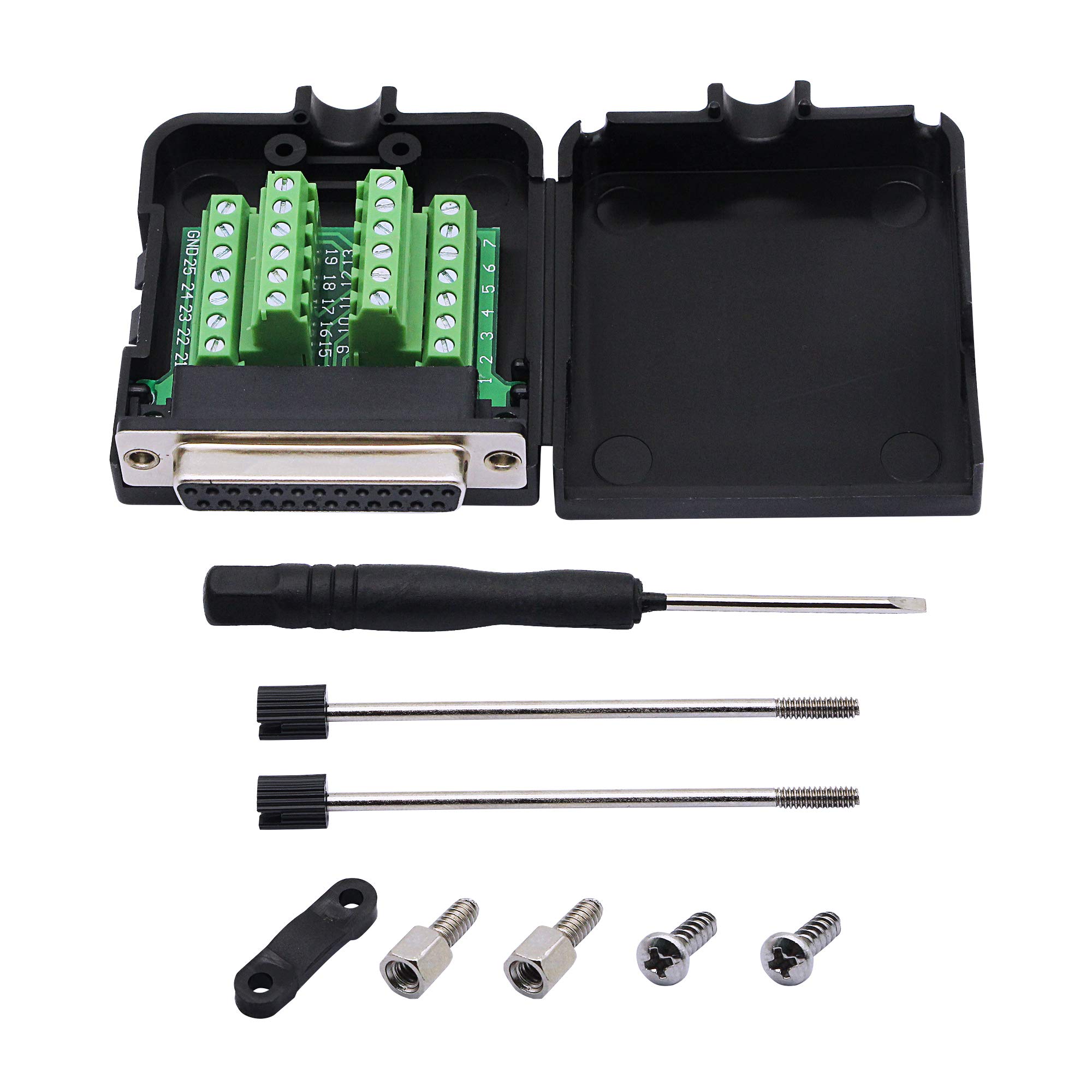 CERRXIAN DB25 Adapter RS-232 Serial Interface DB25 Connector (Female)