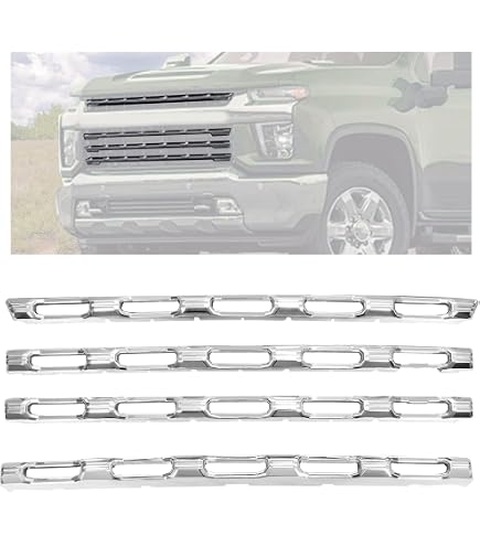 Chrome Grille Overlay For Chevy Tahoe LS/LT 2015-2020 – 2-Piece ABS Trim, Easy Install