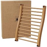 Northwood Sauna - Sauna Backrest - Handmade from Canadian Red Cedar Wood - Ergonomic S-Shape Back Support &amp; Non-Slip Pads