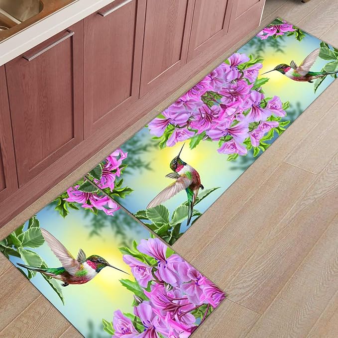 FAMILYDECOR - Alfombra de cocina para piso, con parte trasera de goma