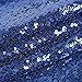 Trlyc Navy Sequin Tablecloth - 60x105inch Glitter Tablecloth Rectangle Party Wedding Christmas Table Cloth