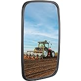 KEMIMOTO Tractor Mirror Compatible With Loader Excavator Farm Tractor | Versatile 7.9" x 13", 1PC, Farm Excavator Mirrors Compatible With John Deere, Case IH, Agco, New Holland, Massey Ferguson