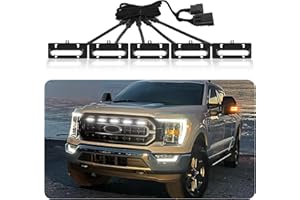 OKLSG LED Grill Light for 2021 2022 2023 F150 XL XLT OEM Grille Raptor Lights Front Grill White Lights