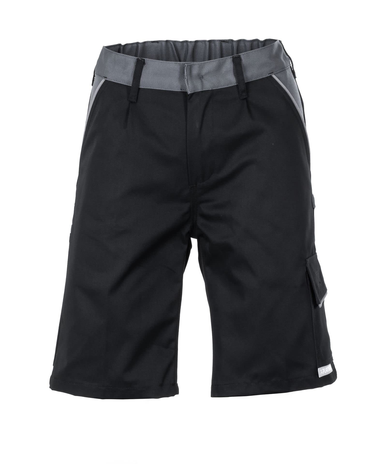 Planam Highline 2714 Men's Shorts, Black/Slate/Zinc, Size 4XL