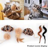 Aidiyapet Door Hanging Cat Toy Catnip Interactive Self-Play Grey view 5