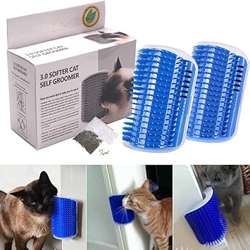 hooggle haustierburste fur katzen ecken massage katze selbstpflege wandecke