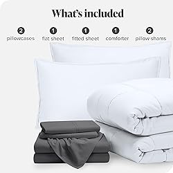 Bare Home Bed-in-A-Bag 7 Piece Comforter & Sheet