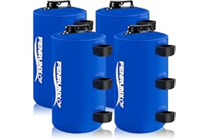 FENRUNXU Canopy Water Weight Bag,88 LBS Gazebo Tent Water Weights Set of 4 Leg Weights for Carport, Pop Up Canopy,Tent,Gazebo（Blue