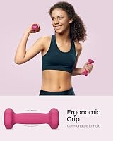 SONGMICS Dumbbells Set 2 x 4 kg Hex Non-Slip Neoprene Coated Blue SYL908Q01 view 3