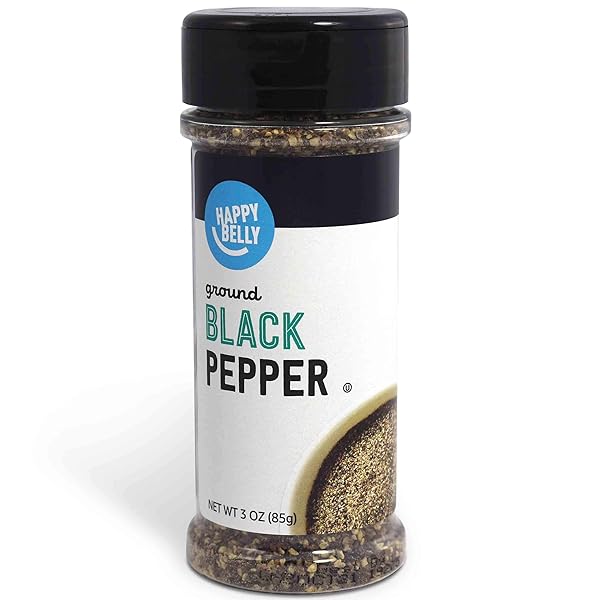 AMAZON BRAND – HAPPY BELLY BLACK PEPPER, COARSE...