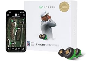 Arccos Smart Sensors: Automatic Golf Game Tracking System, A.I. Powered Caddie, A.I. GPS Rangefinder & Smart Club Distances