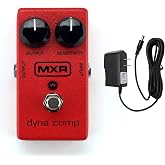 MXR M102 Dyna Comp Compressor Pedal Bundle with 9V Power Supply