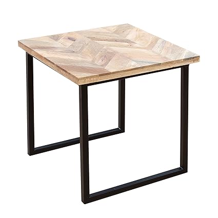 Invicta Interior Moderner Beistelltisch Elements 45cm Mangoholz eckig