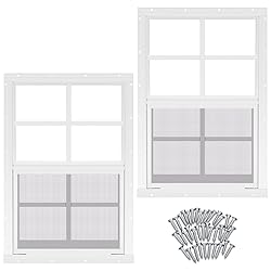 Tandefio 2 Pcs 12''x18'' White Flush Mount Shed