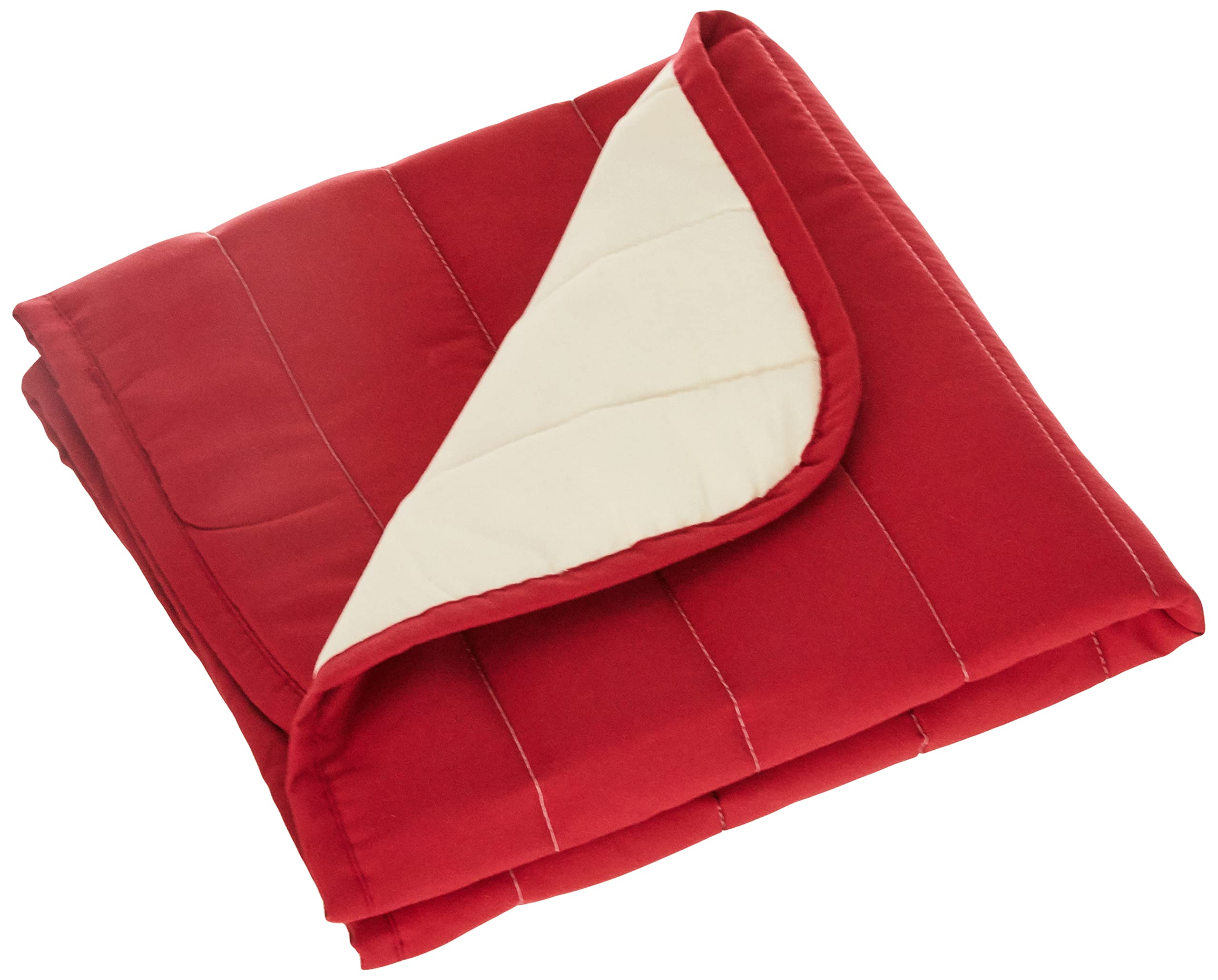 Italian Bed Linen Doubleface pillow 60x100cm bordeaux/cream, microfibre