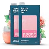 Kelvin Slush Co. &ndash; Fros&eacute; Organic Frozen Cocktail &amp; Slush Mix &ndash; Award-Winning Slush Machine &amp; Blender Mix - 32 oz Cartons (Pack of 2)
