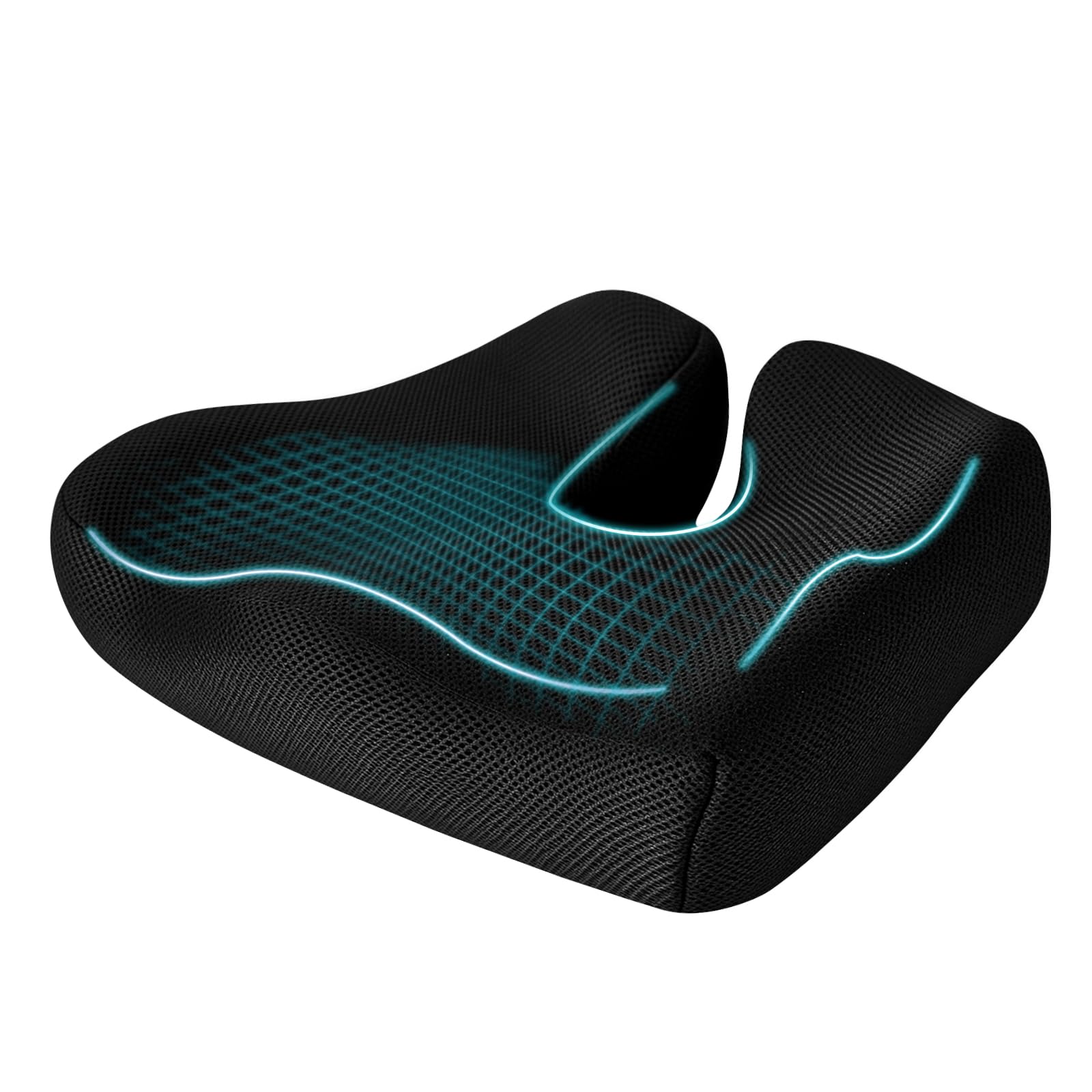 Photo 1 of Lymocsu Coccyx Cushion for Tailbone Pain Relief - Ergonomic Seat Cushion for Office Chair, Car & Wheelchair Use with Sciatica Support
