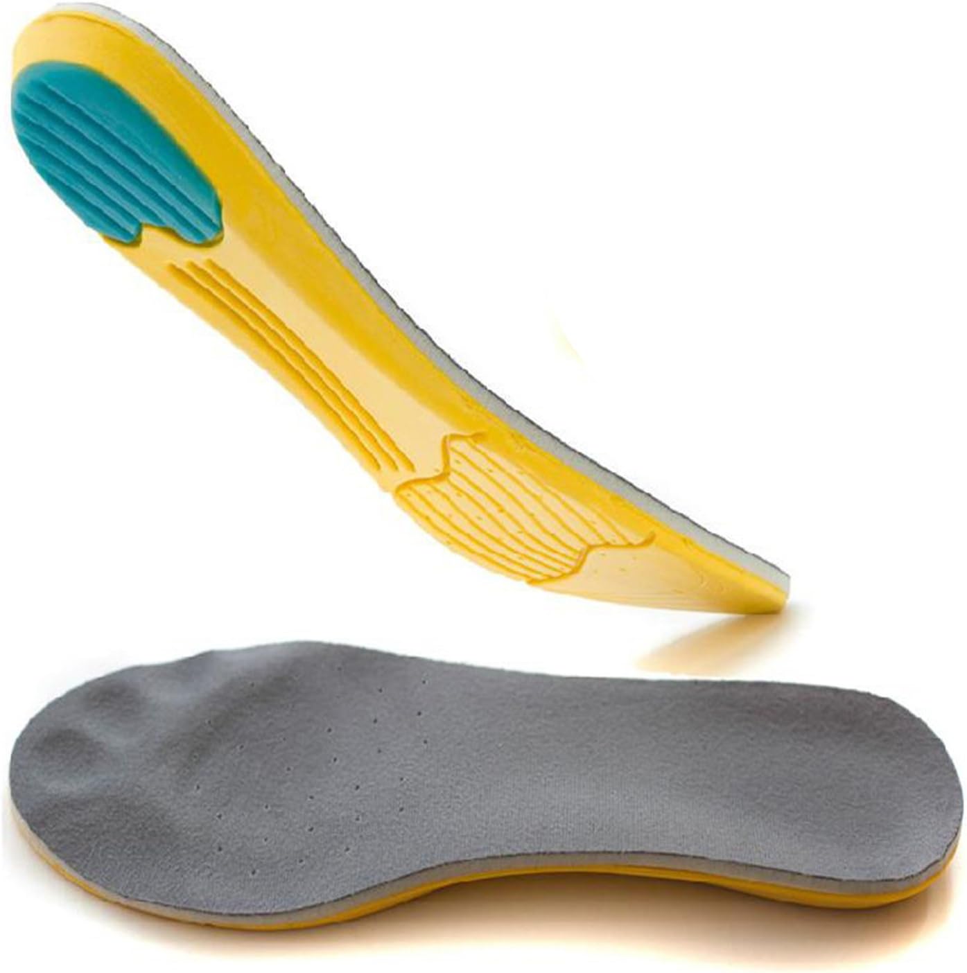 WHX Memory Foam Shoe Inserts Foot Pain Relief Arch Support Insoles Orthotics for Men (US 5-9) & Women (US 7-11)