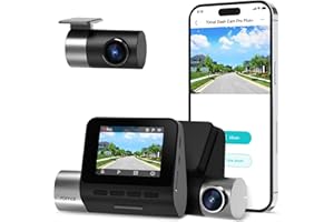 70mai 2.7K Dash Cam Front and Rear A500S, 1944P UHD Dashcam for Cars, ADAS, Built in WiFi GPS, Sony IMX335, 2'' IPS LCD Scree