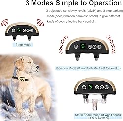 Dog Bark Collar -7 Adjustable Sensitivity and