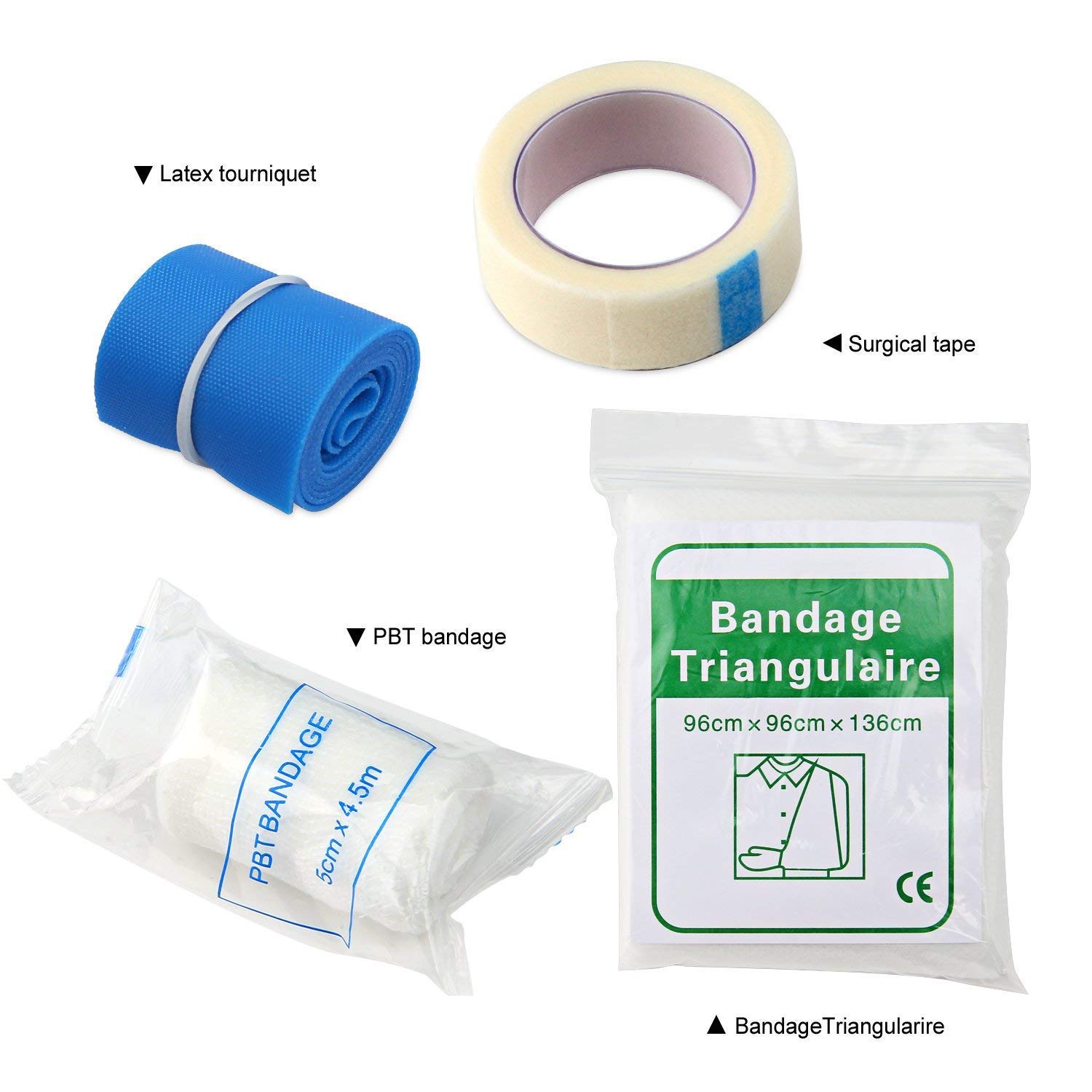 Erste Hilfe Set Wandern, Homeet 37 Teiliges Notfalltasche Wasserdicht Erste Hilfe Tasche Outdoor mit Abpfiff für Camping, Reisen, Fahrzeug First Aid