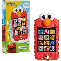 Sesame Street Learn with Elmo Pretend Play Phone, Learning and Education, Officially Licensed Kids Toys for Ages 2 Up, Gifts 