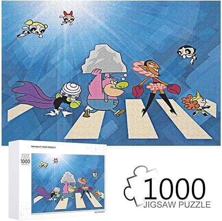 Amazon Co Jp パワーパフガールズ キャラ イラスト ジグソーパズル 1000ピース 木製 Diy 男の子 女の子 大人 教育玩具 ブレインティーザー ゲーム 動物 風景 壁飾り 装飾画 人気 ギフト プレゼント ストレス解消 Toys