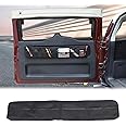 Aunginsy Car Trunk Organizer Compatible with Toyota FJ Cruiser 2007-2024 Rear Tailgate Storage Bag Organizer Back Door Panel Storage Pockets Box Multi-Compartment Oxford Cloth Expansion Accessories