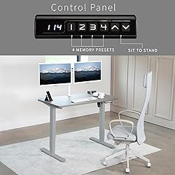 VIVO Electric 43 x 24 in Standing Desk, Memory