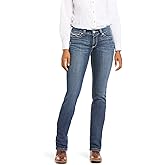 Ariat Women R.E.A.L. Mid Rise Arrow Fit Gianna Stackable Straight Leg Jean