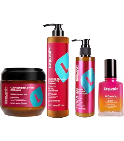 Amazon.com: ECOLCHIPRO Collagen Hair Mask Argan Oil Shampoo and
