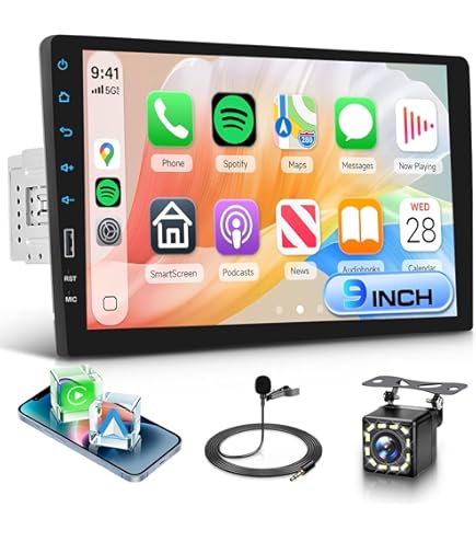 Amazon.com: NHOPEEW Single Din Touchscreen Radio with Wireless