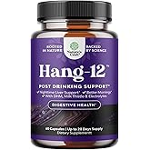 Nighttime Liver Detox & Hydration Pills - Pre and Post Drinking Recovery Liver Support Supplement for Better Mornings with DHM Dihydromyricetin Milk Thistle Extract and Electrolytes (60 Capsules)