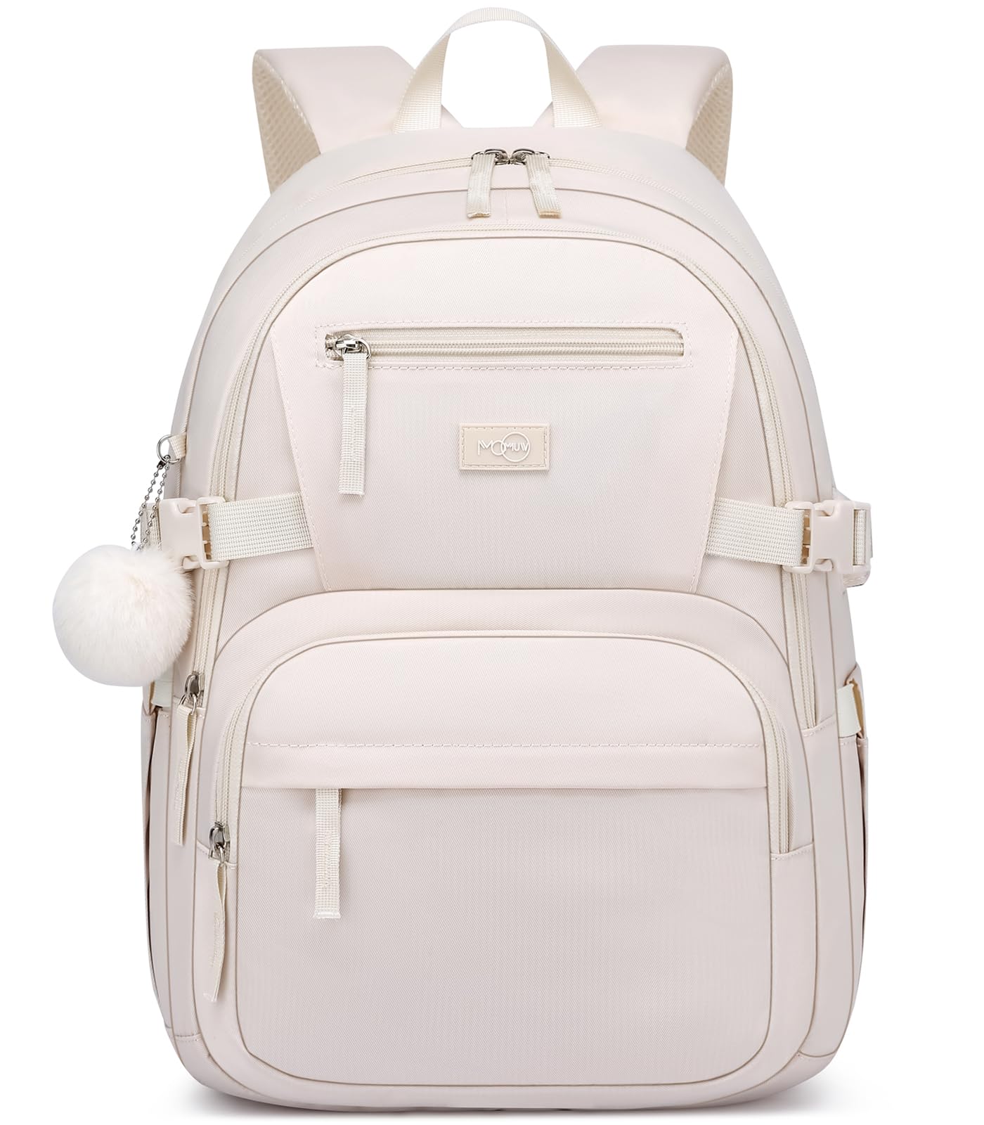 Photo 1 of MOMUVO School Backpack for Girls,15.6 Inch Bookbag for Kids School Bag,Beige