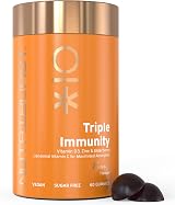 Nutriburst Nutriburst Triple Immunity Liposomal Vitamin C D3 Zinc 60 Gummies