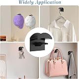 TOTSUN Adhesive Hat Hooks Wall Mounted Cap Rack Hanger Holder Baseball Cap view 7