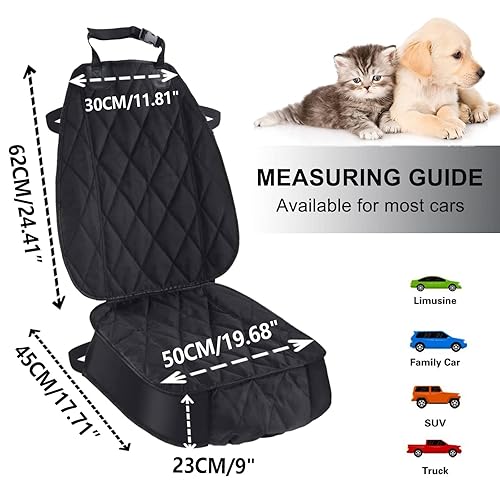 AsFrost Dog Seat Cover Cars Trucks SUVs, Thick 600D Heavy Duty - Main Image