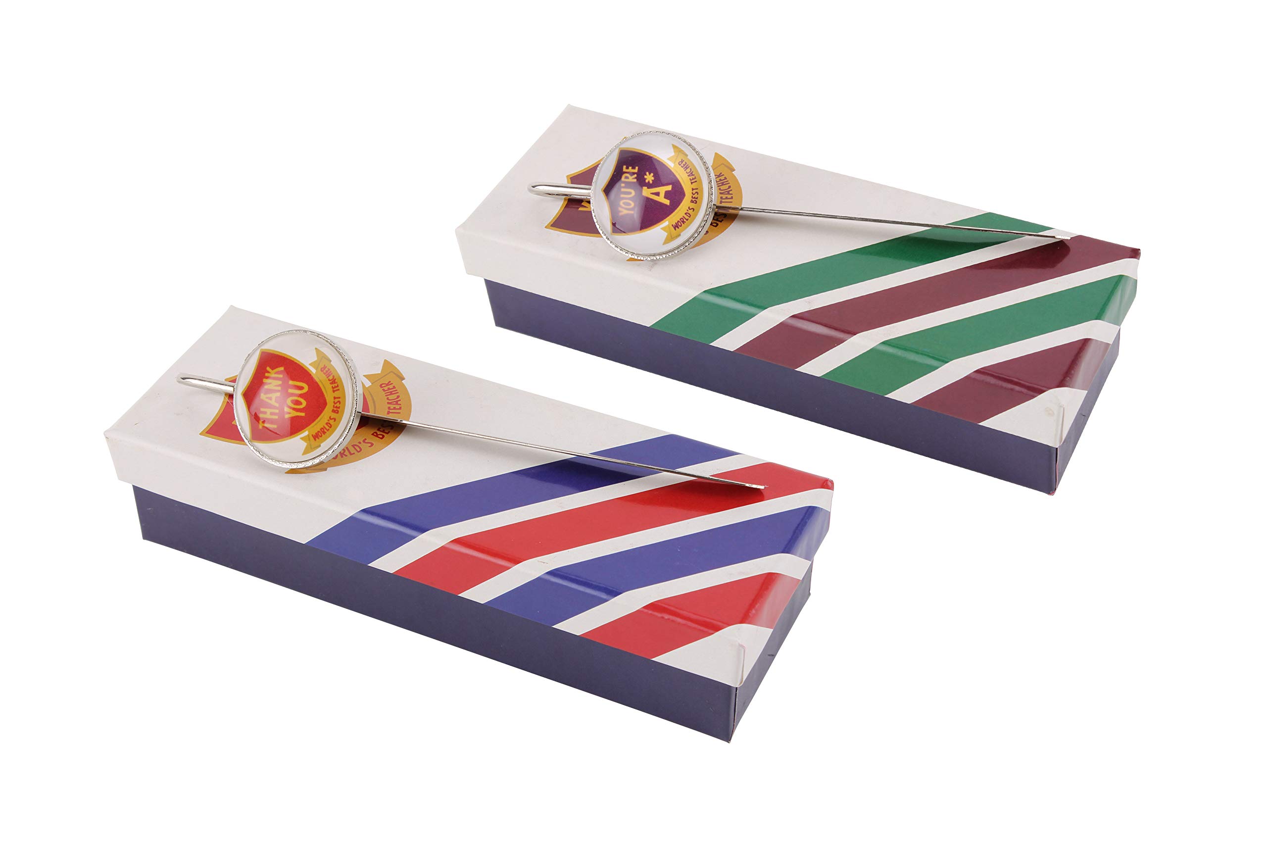 CGB Giftware | World's Best Teacher Bookmark | 2 Designs/1 Selected at Random | 'Thank You' and 'You're A Star' | End of Term Gift | Gift Boxed | DES622