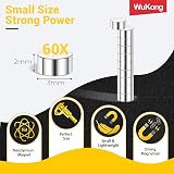 Wukong N45 Tiny Magnets 3x2mm 60 Pack Small Round Magnets for Craft Models view 2