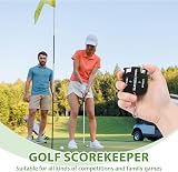 nllkii Portable Digital Golf Score Counter 2 Player Stroke Counter Keychain view 5