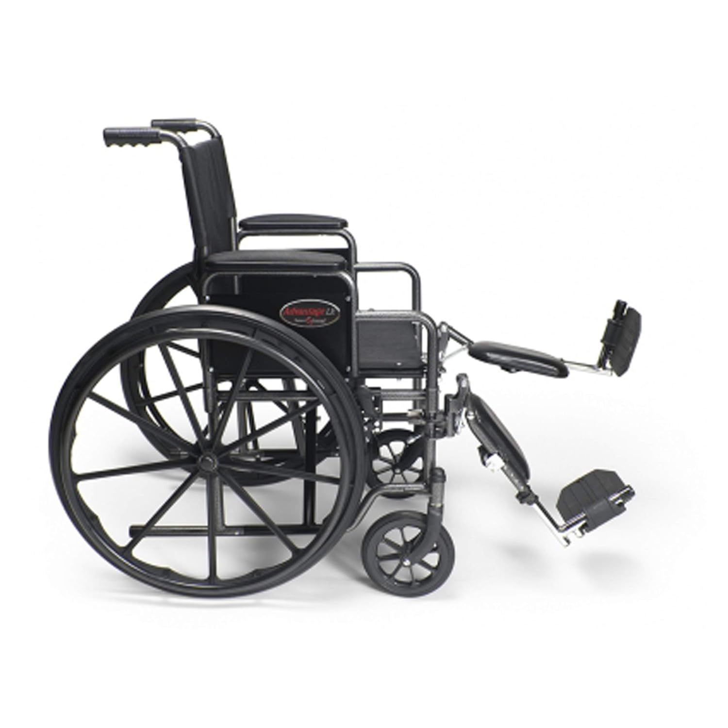 Everest & Jennings Advantage LX Wheelchair, Detachable Desk Arms & Elevating Legrests, 18" Seat, Silvervein Color: Industrial & Scientific