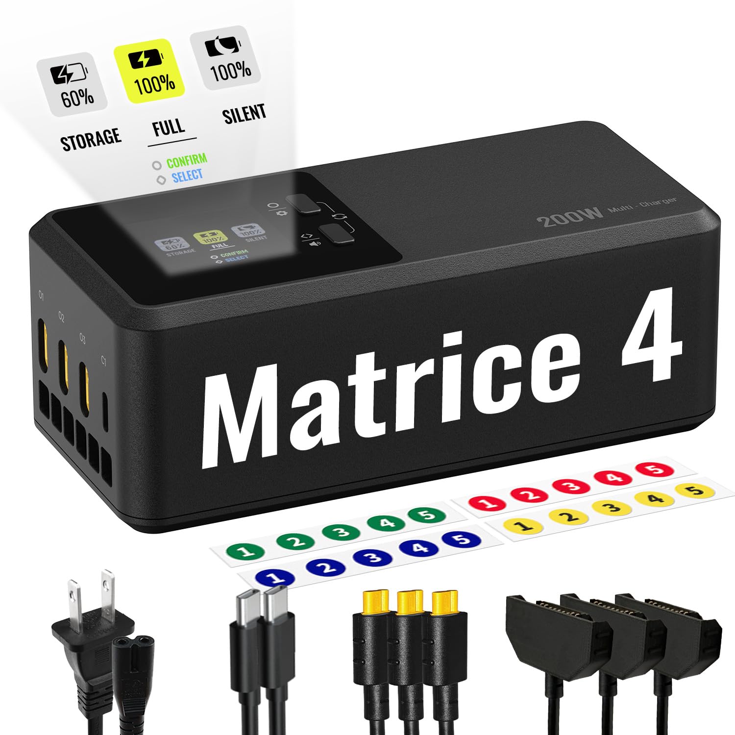 LKTOP 200W Matrice 4 Series Battery Charging Hub