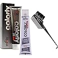 It&ly Colorly Optimus (formerly Colorly 2020) Italy Permanent Hair Color Dye Haircolor (w/Sleek 3-in-1 Brush Comb) Itely Italian Beauty, 100% Grey Coverage (4N Medium Brown)