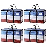 TAILI Extra Large Moving Bags, 4 Pack Clear Heavy