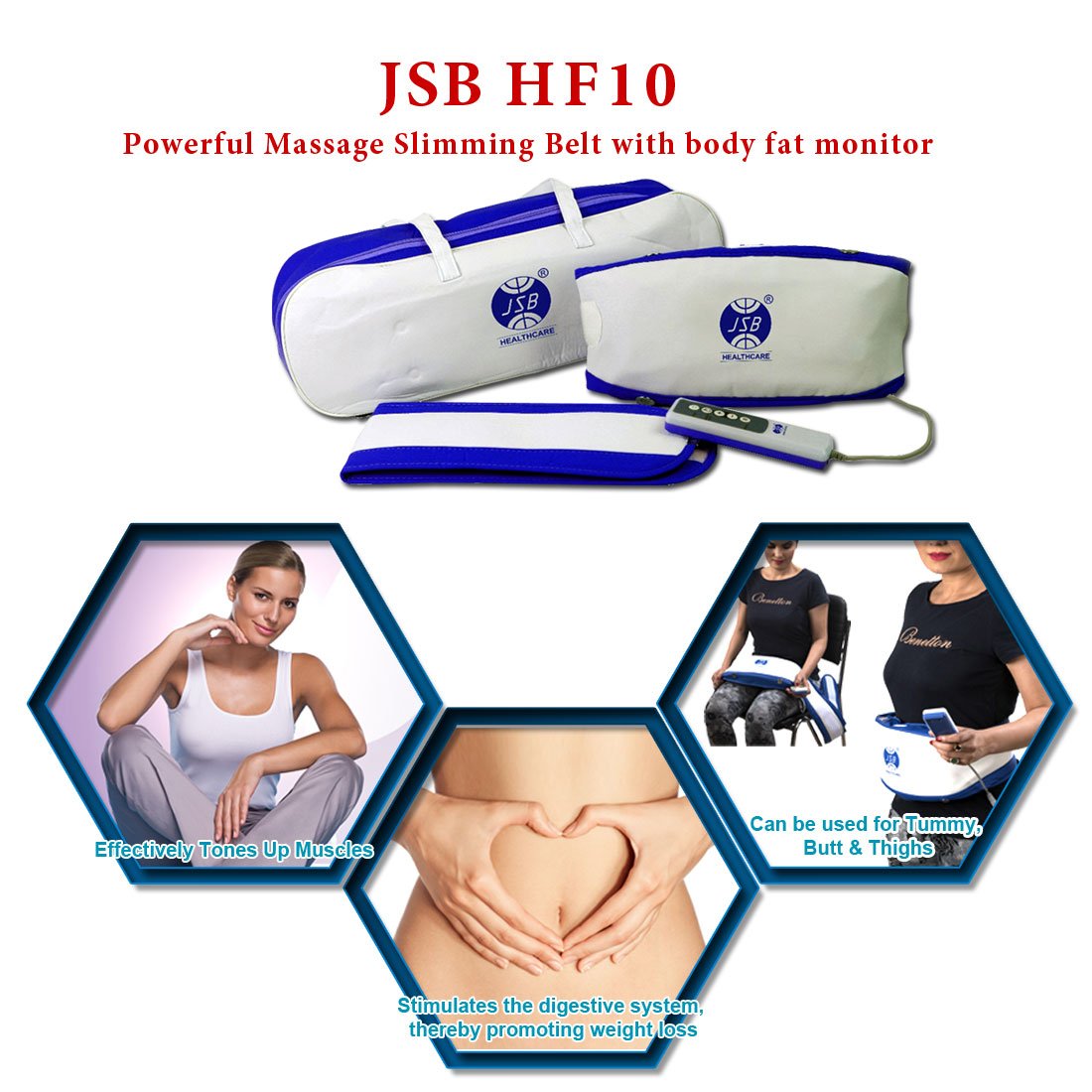 Jsb hf10 slimming and massage belt Clearance