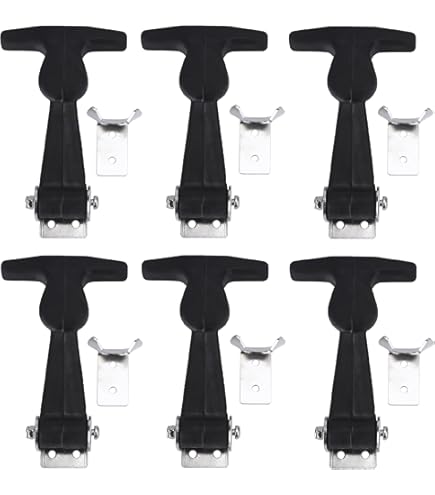 Elastic Stainless Steel Rubber Hood Catch - Flexible T-Handle Hasp Rubber Flexib - View #4