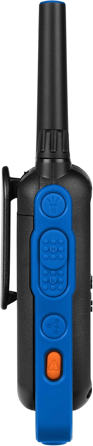 Motorola Talkabout T800 Two-Way Radios, 2 Pack, Black/Blue