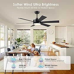 Farmhouse Rustic Ceiling Fans with Lights and