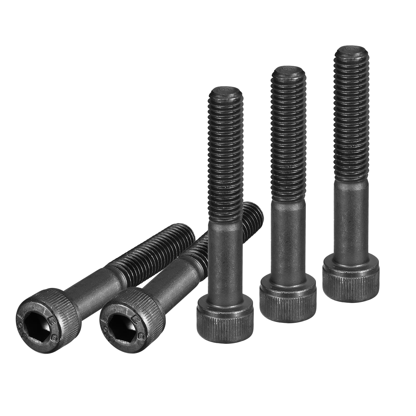 DTGN M8x50mm Socket Head Cap Screws Bolts, 10Pcs 12.9 Grade Alloy Steel, Metric Machine Hex Socket Screw, Hex Drive, Black Oxide Finish, UNC Coarse Thread Partially Threaded — image 1
